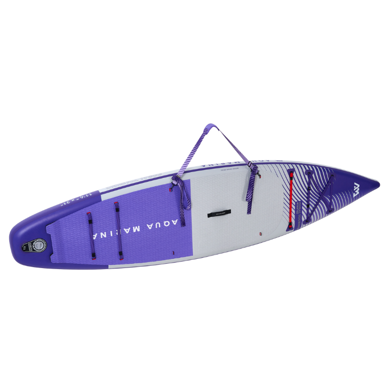 Aqua Marina 11’6” Coral 2023 Touring Inflatable Paddle Board Night Fade carry strap