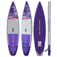 Thumbnail for Aqua Marina 11’6” Coral 2023 Touring Inflatable Paddle Board Night Fade front back side view
