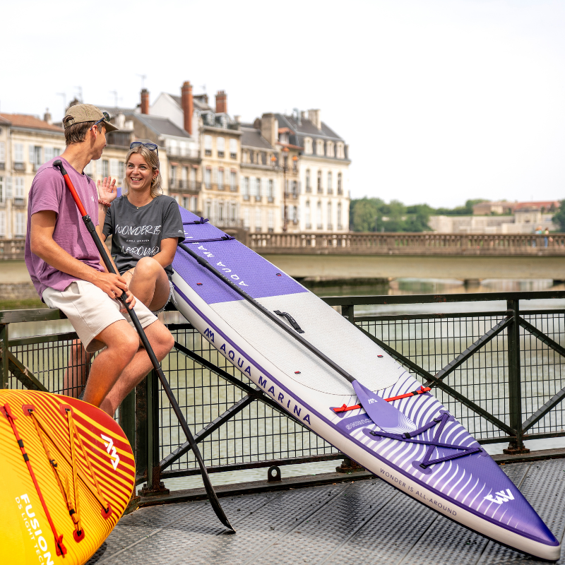Aqua Marina 11’6” Coral 2023 Touring Inflatable Paddle Board Night Fade inflated