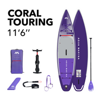 Thumbnail for Aqua Marina 11’6” Coral 2023 Touring Inflatable Paddle Board Night Fade package