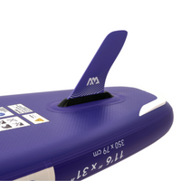 Thumbnail for Aqua Marina 11’6” Coral 2023 Touring Inflatable Paddle Board Night Fade racing fin