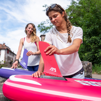 Thumbnail for Aqua Marina 11’6” Coral 2023 Touring Inflatable Paddle Board Raspberry racing fin