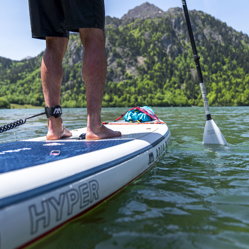 Aqua Marina 11'6" Hyper 2023 Touring Inflatable Paddle Board Navy coil leash