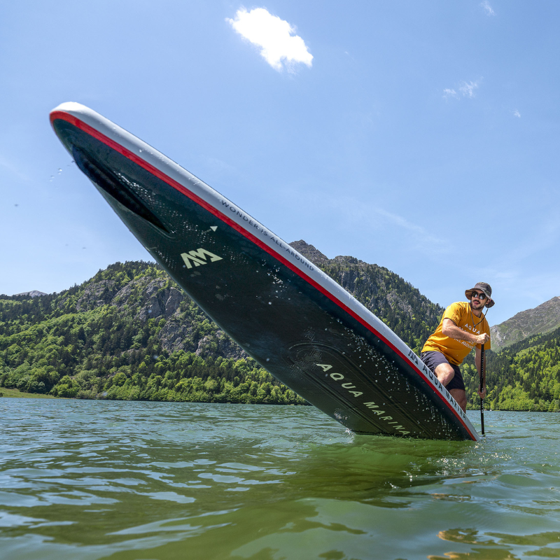 Aqua Marina 11'6" Hyper 2023 Touring Inflatable Paddle Board Navy in action