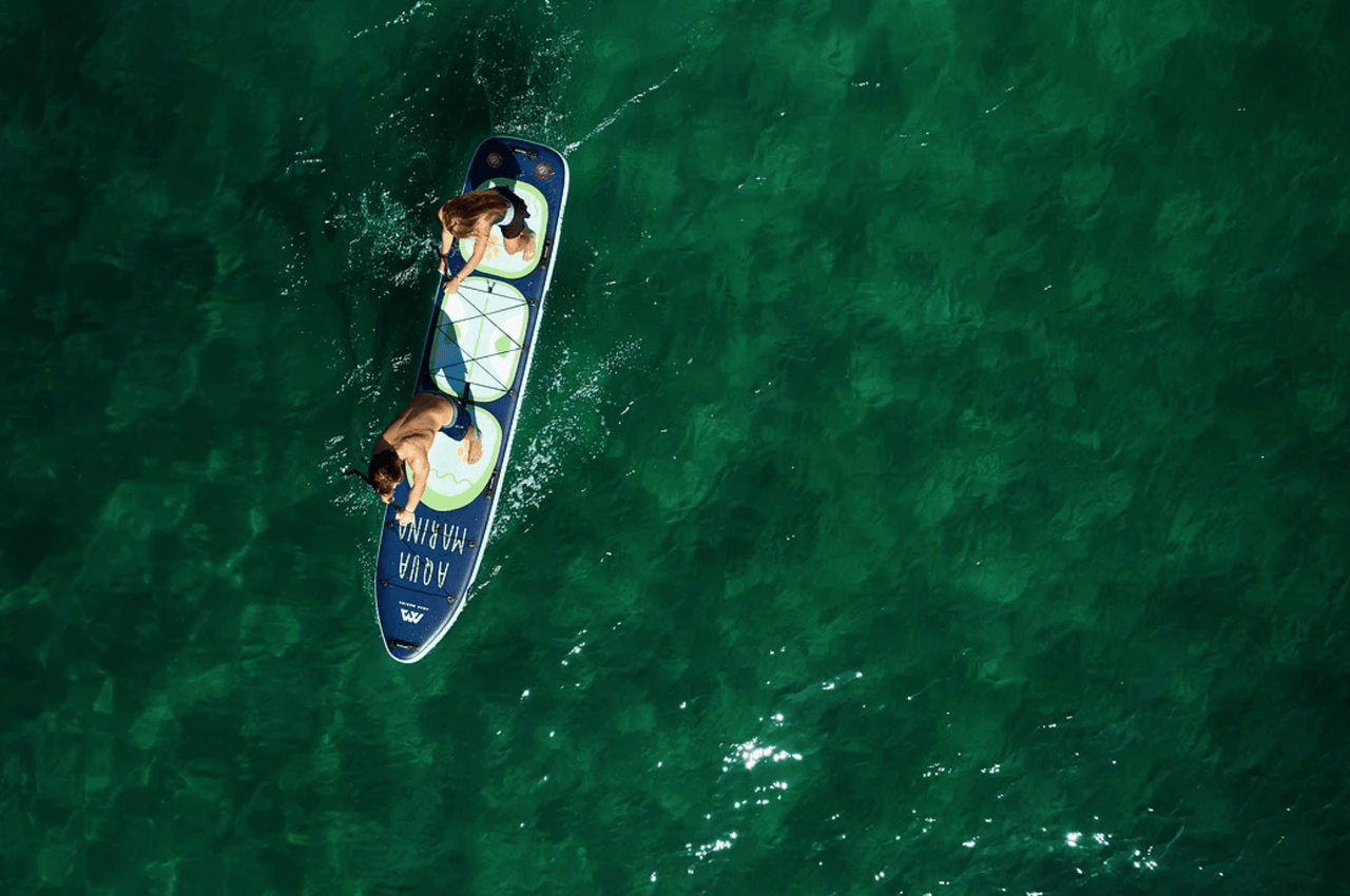 Aqua Marina 14' Super Trip Tandem Inflatable SUP beach 3