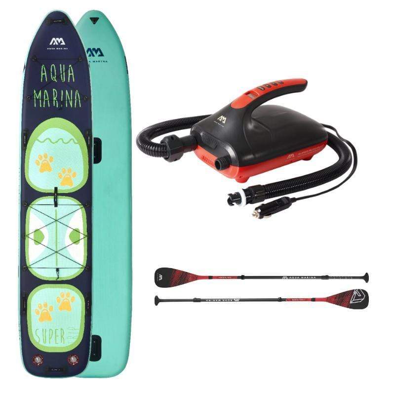 Aqua Marina 14' Super Trip Tandem Inflatable SUP paddle electric pump