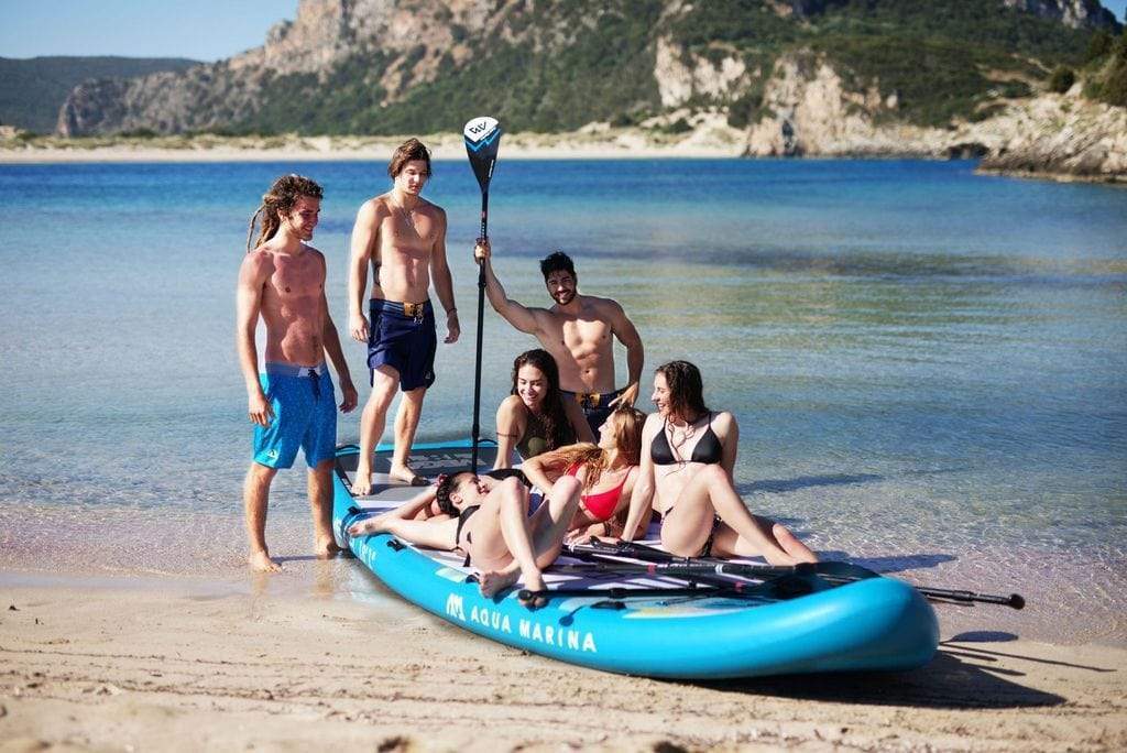 Aqua Marina 18'1" MEGA 2020 Multi-Person Family Size Inflatable Paddle Board SUP - Good Wave