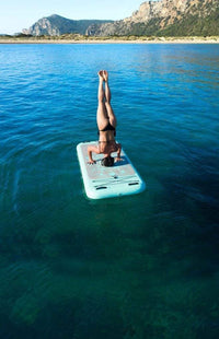 Thumbnail for Aqua Marina 8’2” Peace 2020 Fitness Inflatable Floating Yoga Mat - Good Wave