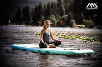 Thumbnail for Aqua Marina 8’2” Peace 2020 Fitness Inflatable Floating Yoga Mat - Good Wave