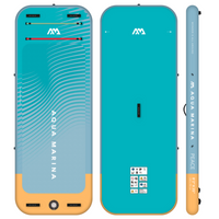 Thumbnail for Aqua Marina 8’2” Peace 2023 Fitness Inflatable Floating Yoga Mat front back side view