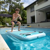 Thumbnail for Aqua Marina 8’2” Peace 2023 Fitness Inflatable Floating Yoga Mat in action