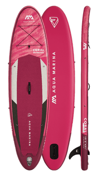 Thumbnail for Aqua Marina 10’2” Coral 2021 Inflatable Paddle Board All-Around Advanced SUP - Good Wave