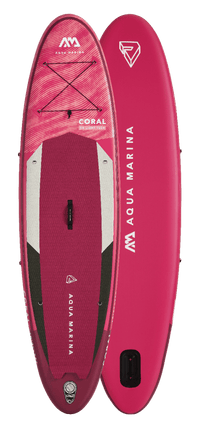 Thumbnail for Aqua Marina 10’2” Coral 2021 Inflatable Paddle Board All-Around Advanced SUP - Good Wave