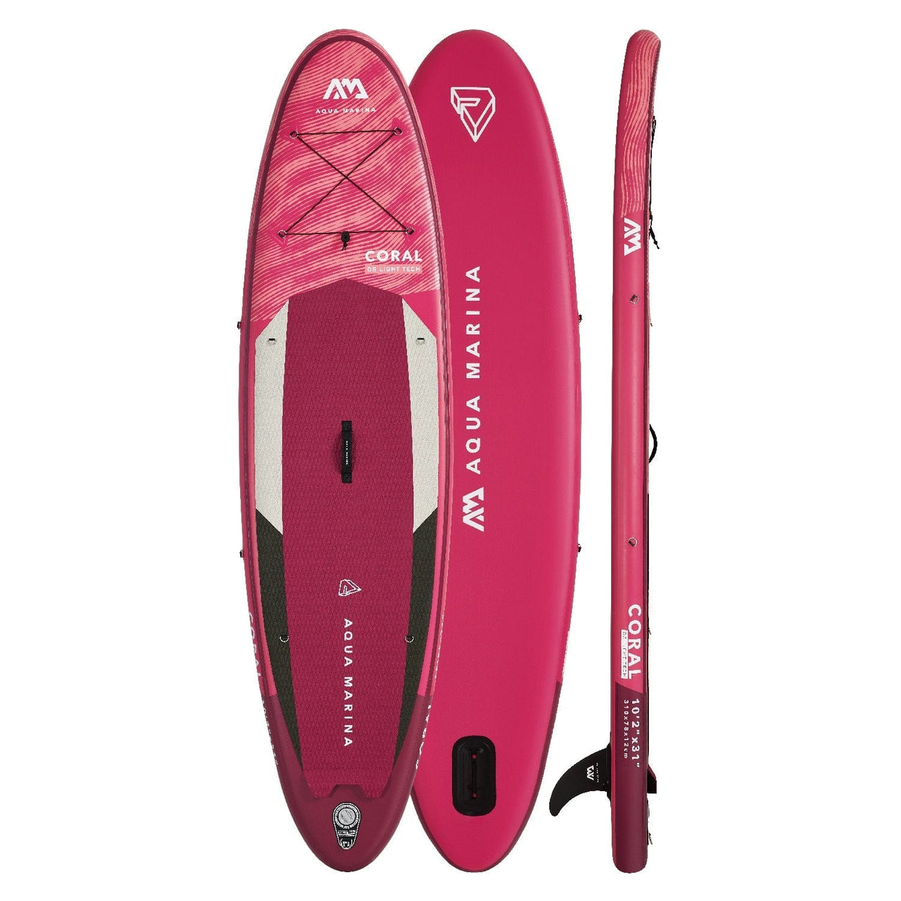 Aqua Marina 10’2” Coral 2022 Inflatable Paddle Board All-Around Advanced SUP - Good Wave