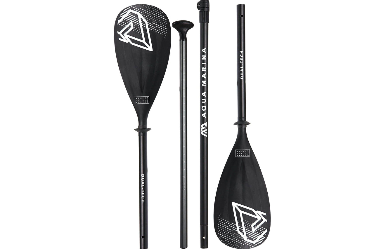 Aqua Marina Dual-Tech 2-in-1 Adjustable Aluminum SUP & Kayak Paddle (3-4  sections) | Good Wave