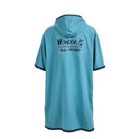 Thumbnail for Aqua Marina Micro-fabric Change Poncho (Aqua) - Regular Back Hood