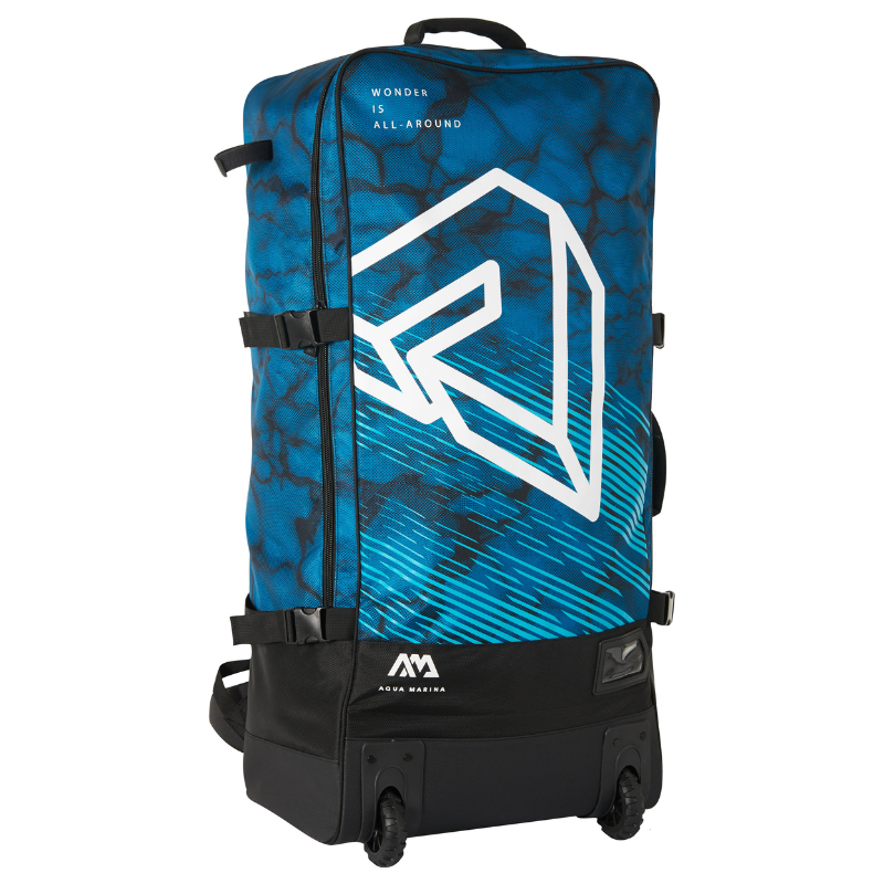 Aqua Marina 90L Premium Luggage Bag with Rolling Wheel Blueberry side