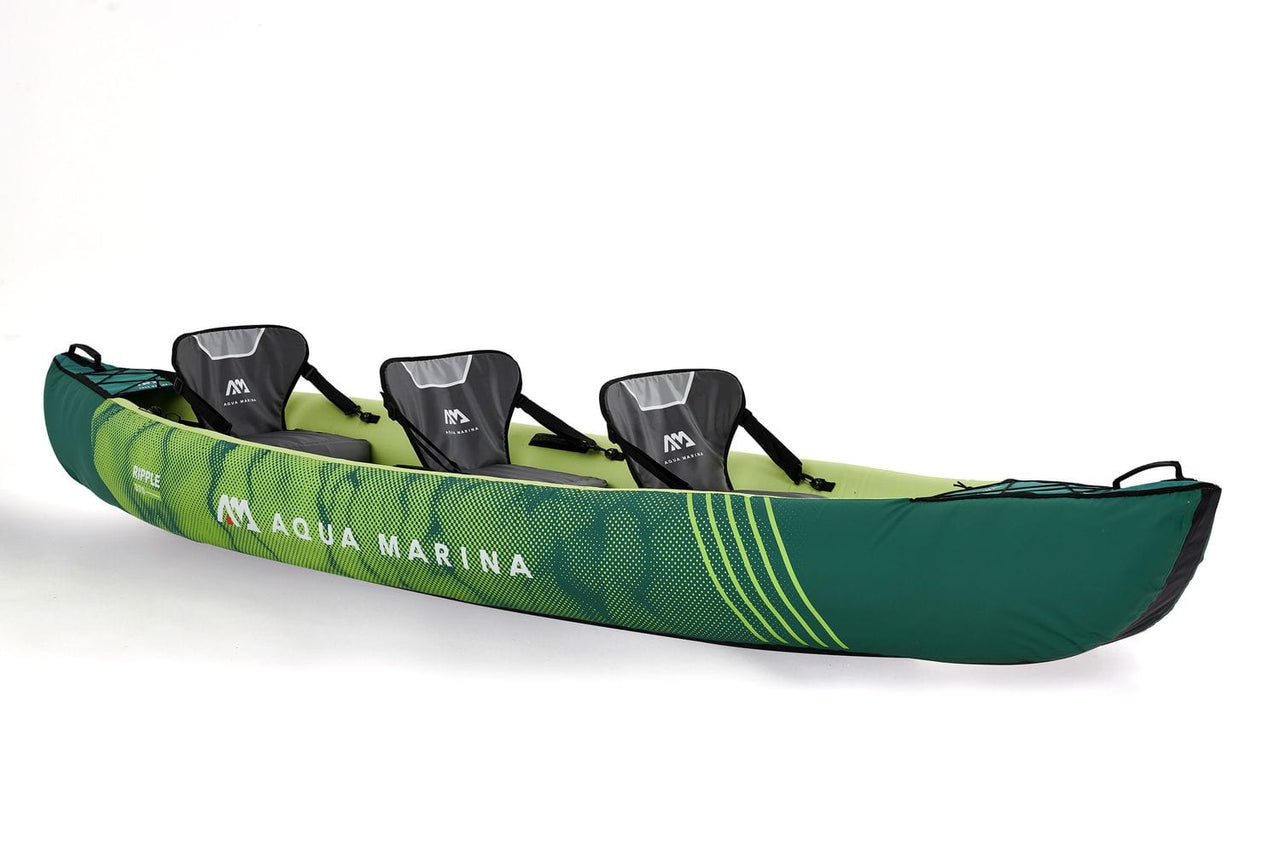 Aqua Marina 12’2″ RIPPLE-370 2022 3-Person Inflatable Recreational Canoe - Good Wave