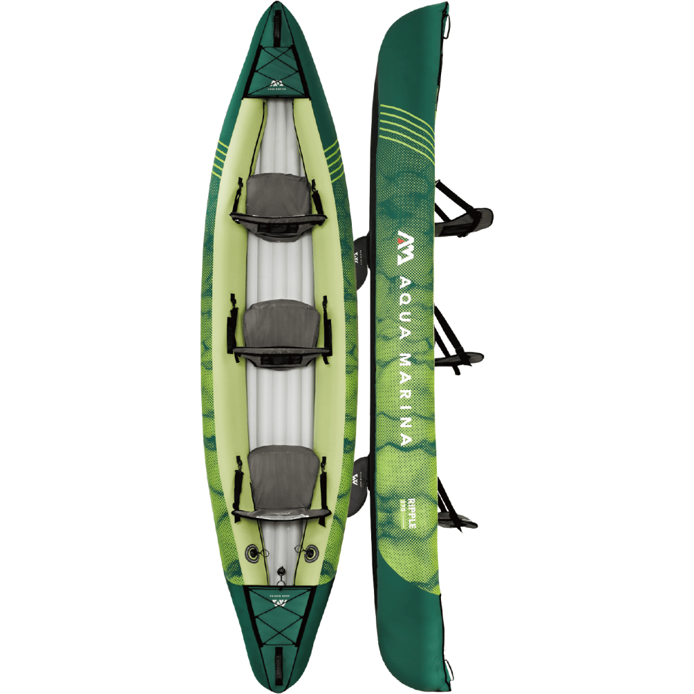 Aqua Marina 12'2″ RIPPLE-370 2022 3-Person Inflatable Recreational Canoe