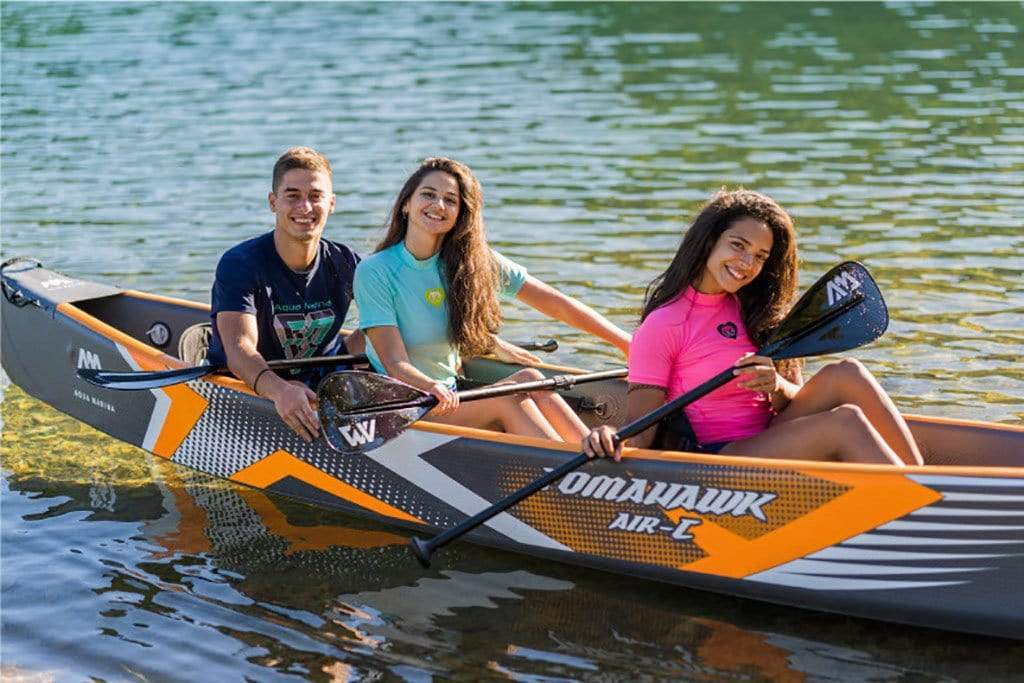 Aqua Marina 15'8" Tomahawk AIR C 3-Person DWF High-end Canoe Inflatable Kayak - Good Wave