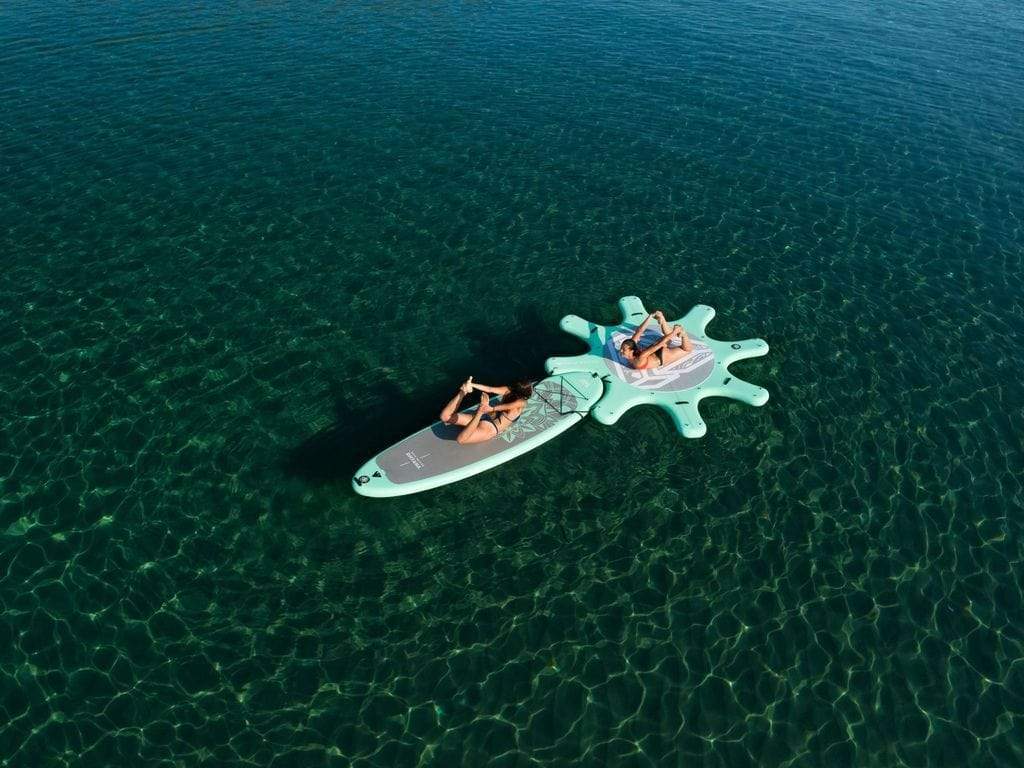 Aqua Marina 9'6" Yoga Dock 2020 Fitness Inflatable Platform - Good Wave