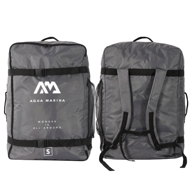 Aqua Marina Zip Backpack for Inflatable Solo Kayak front back