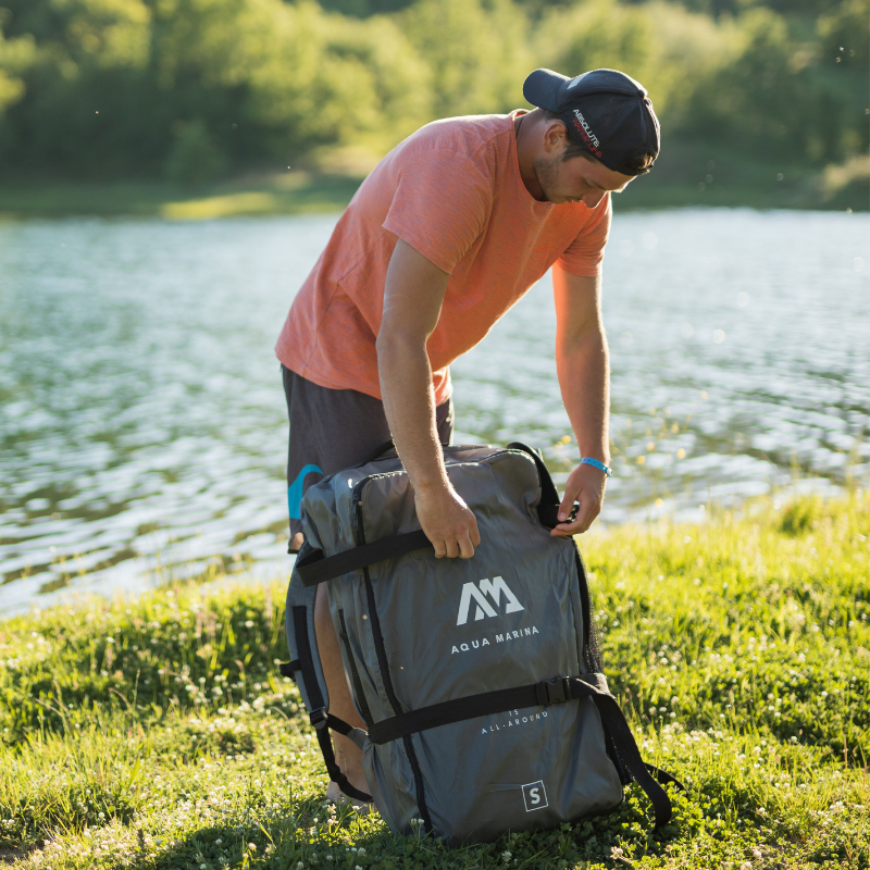 Modular Kayak Backpack Aqua Marina Zip Backpack for Inflatable Solo Kayak