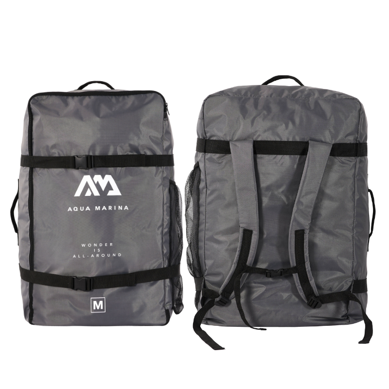 Aqua Marina Zip Backpack for Inflatable 2/3 - Person Kayak & Canoe front back