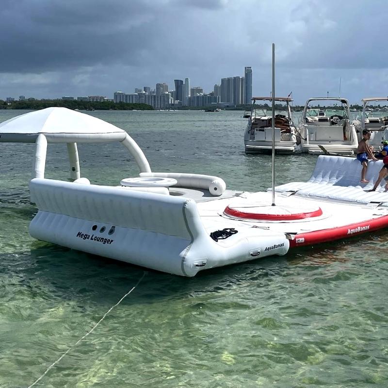 AquaBanas Mega Lounger™ Inflatable Platform - Good Wave