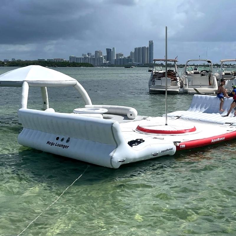 AquaBanas Mega Lounger™ Inflatable Platform - Good Wave