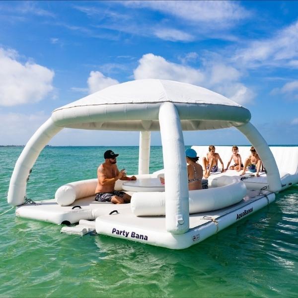 AquaBanas Party Bana™ Deck Only Inflatable Platform - Good Wave