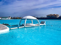 Thumbnail for AquaBanas Floating Party Dock Island Inflatable Platform with Bana Tent - Good Wave