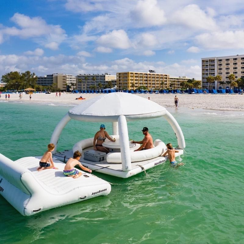 AquaBanas Party Bana™ Inflatable Platform - Good Wave