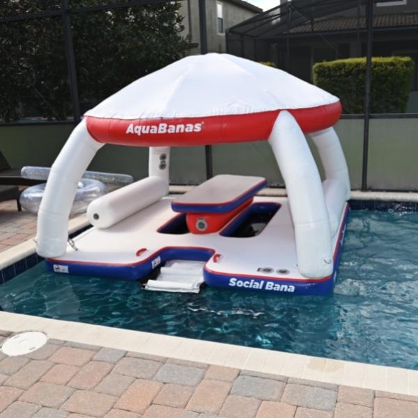 AquaBanas Social Bana AB0209 Inflatable Platform In Pool