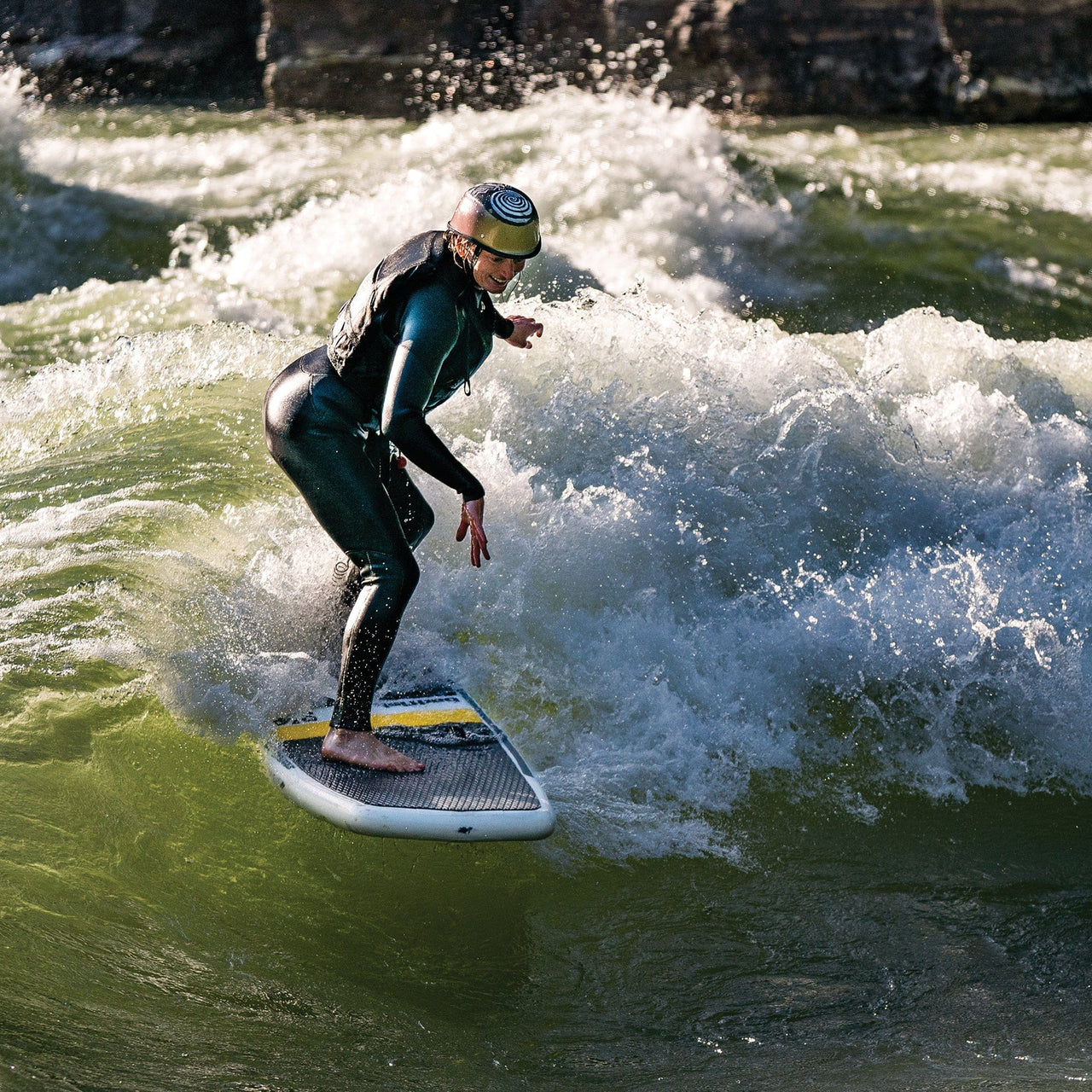 Badfish iSK8 Inflatable River Surfboard - Good Wave