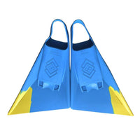 Thumbnail for Hubboards Air Hubb Swim Fins - Aqua Blue & Yellow - Good Wave