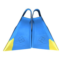 Thumbnail for Hubboards Air Hubb Swim Fins - Aqua Blue & Yellow - Good Wave