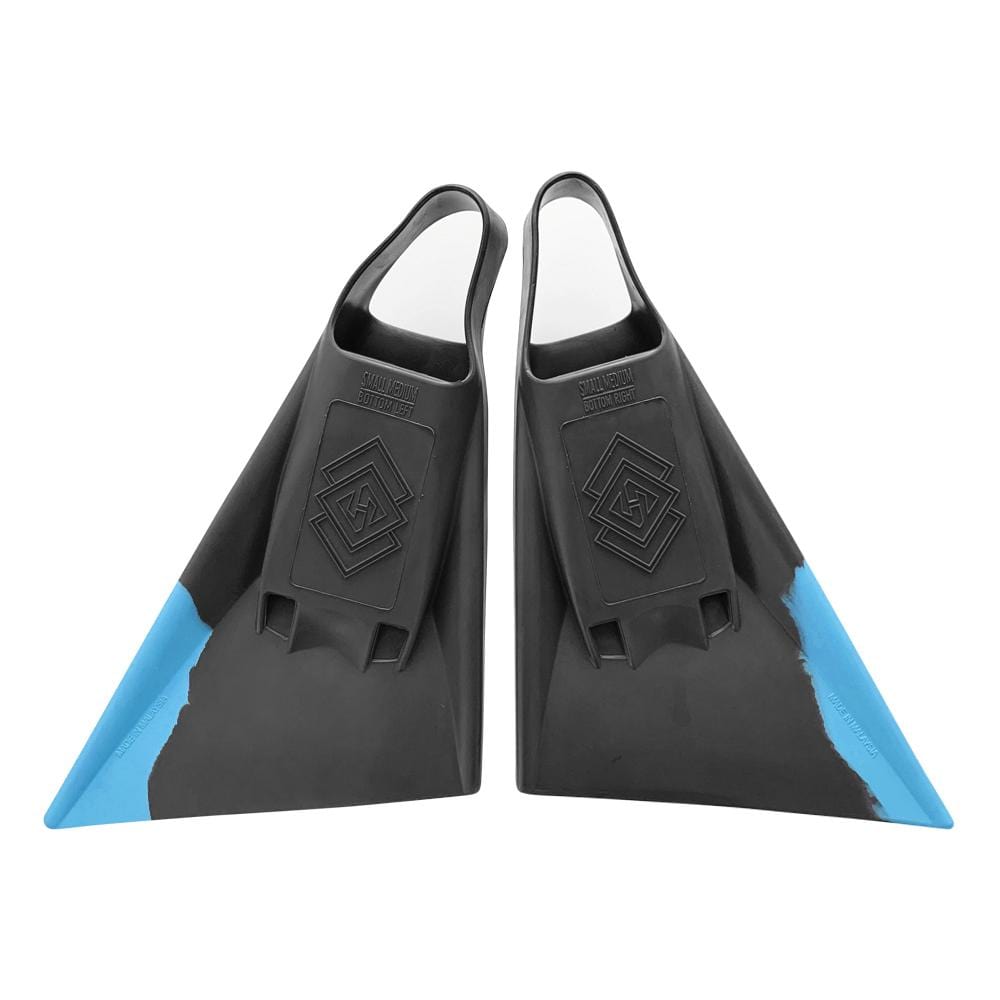 Hubboards Air Hubb Swim Fins - Graphite & Aqua - Good Wave