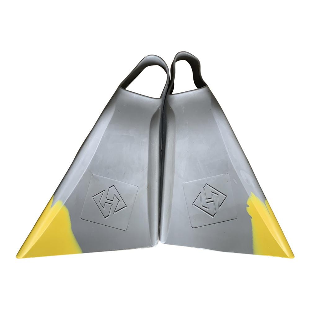 Hubboards Air Hubb Swim Fins - Grey & Yellow - Good Wave