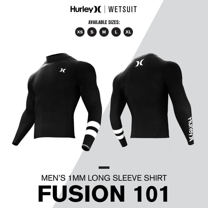 Hurley Fusion Wetsuits Men 101 L/S Shirt - Good Wave