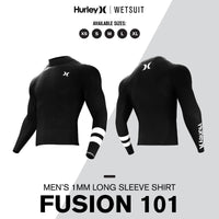 Thumbnail for Hurley Fusion Wetsuits Men 101 L/S Shirt - Good Wave