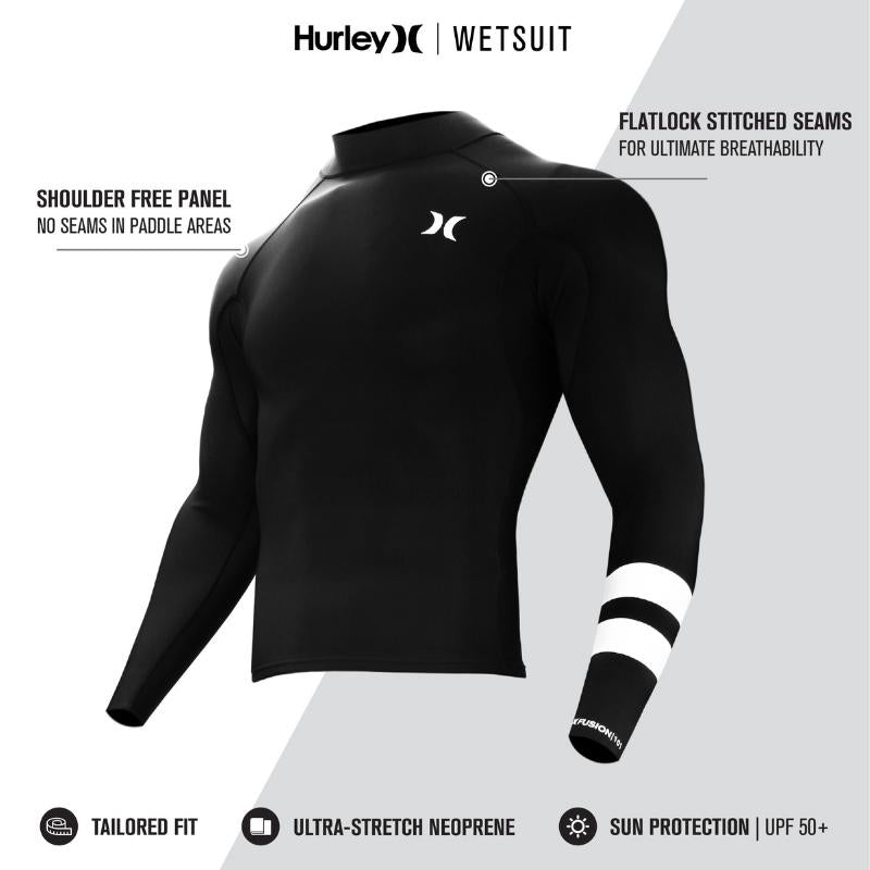 Hurley Fusion Wetsuits Men 101 L/S Shirt - Good Wave