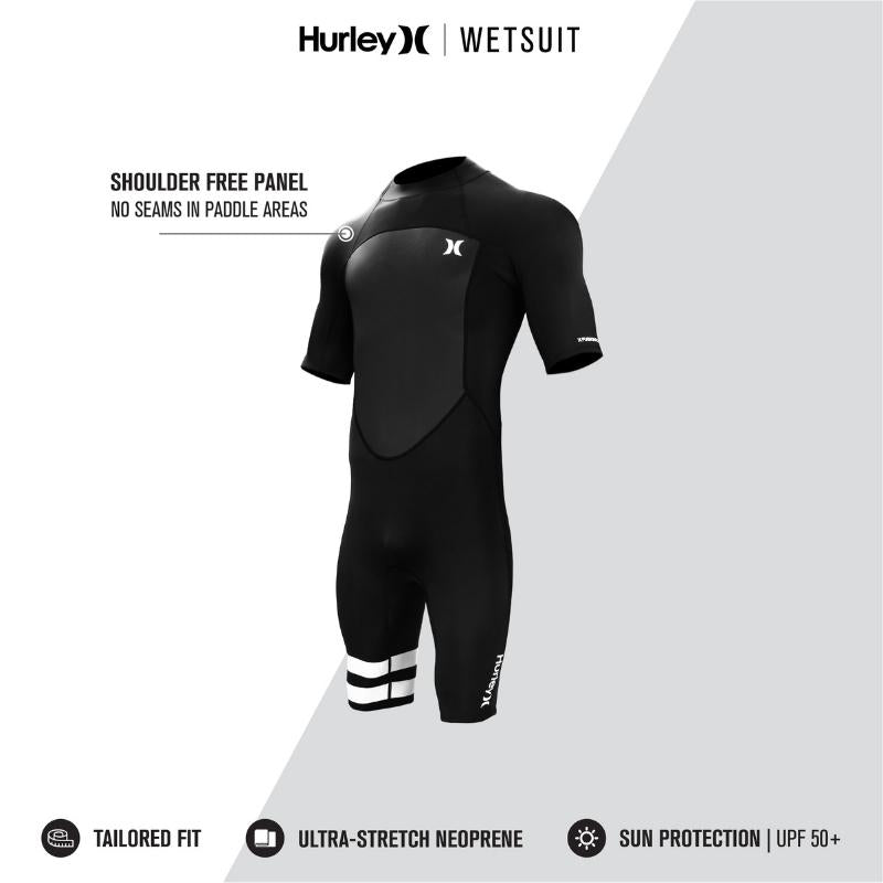 Hurley Fusion Wetsuits Men 202 Shorty SS Back Zip - Good Wave