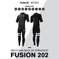 Thumbnail for Hurley Fusion Wetsuits Men 202 Springsuit Back Zip - Good Wave