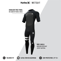 Thumbnail for Hurley Fusion Wetsuits Men 202 Springsuit Back Zip - Good Wave