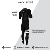 Thumbnail for Hurley Fusion Wetsuits Men 202 Springsuit Back Zip - Good Wave