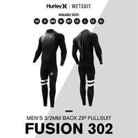 Thumbnail for Hurley Fusion Wetsuits Men 302 Back Zip - Good Wave