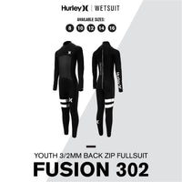 Thumbnail for Hurley Fusion Wetsuits Youth 302 Back Zip - Good Wave