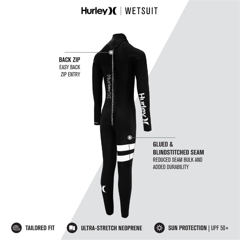 Hurley Fusion Wetsuits Youth 302 Back Zip - Good Wave
