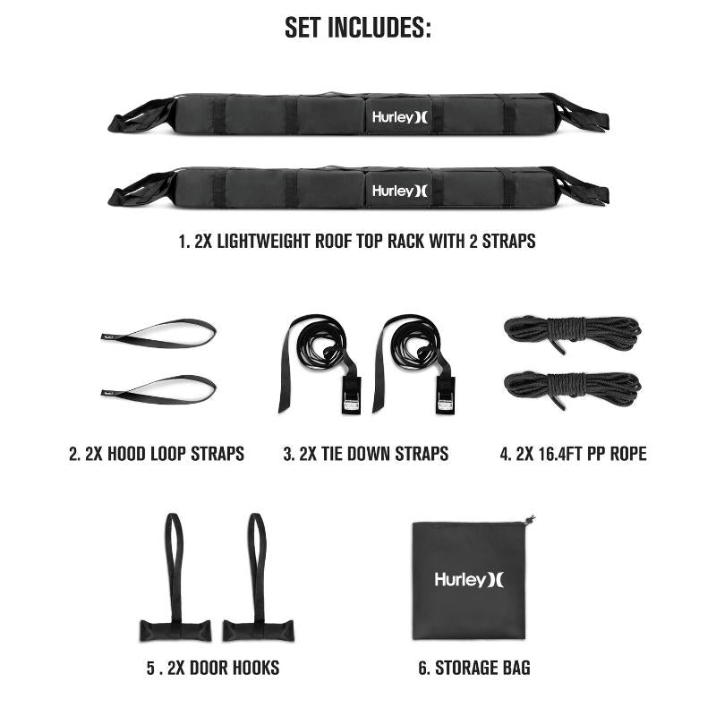 Hurley Rack Buy The Hurley Padded Car Roof Rack | Good Wave USA